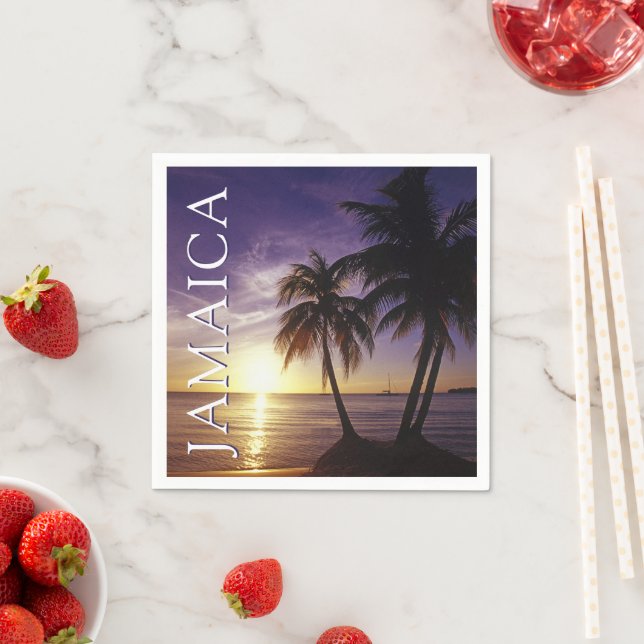 Guardanapo De Papel Praias em Negril Jamaica (Insitu)