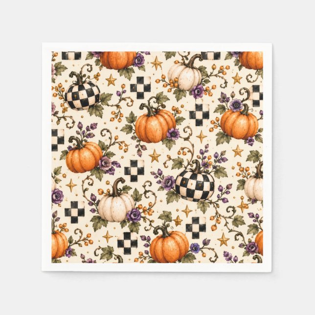 Guardanapo De Papel Prato de Chá de Bebê de Halloween (Frente)