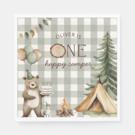 Guardanapo De Papel Pratos de papel de aniversário de um feliz campist