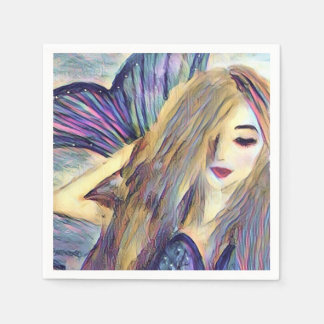 Guardanapo De Papel Pratos de papel personalizados tema sereia