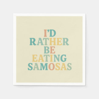 Guardanapo De Papel preferencialmente idosa comendo samosas