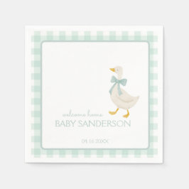 Guardanapo De Papel Preppy Goose Baby Shower Napkins