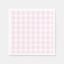 Preppy Pink Xadrez Pink Birthday Napkins