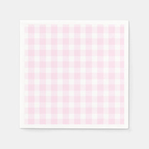Guardanapo De Papel Preppy Pink Xadrez Pink Birthday Napkins