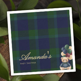 Guardanapo De Papel Preppy Polo Teddy Bear Classic Luxury Baby Shower