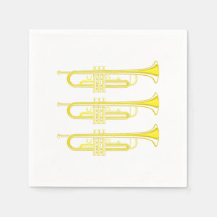 Guardanapo De Papel Presente de Banda de Instrumentos Musicais Jazz