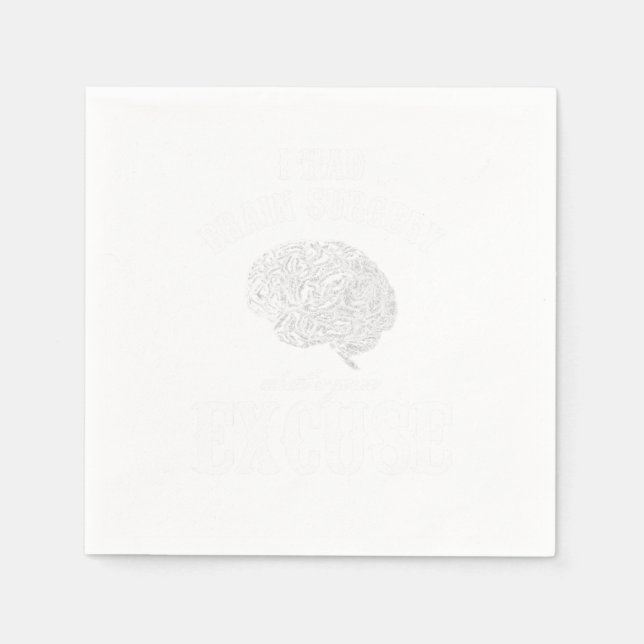 Guardanapo De Papel Presente de Consciência do Tumor Cerebral Eu Tive  (Frente)
