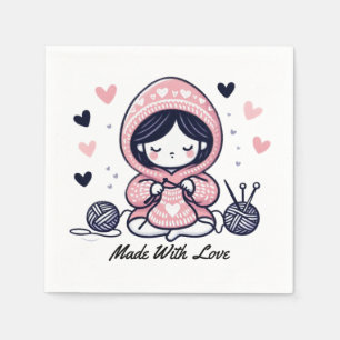 Guardanapo De Papel Presente de dia de as mães Feito Com Amor