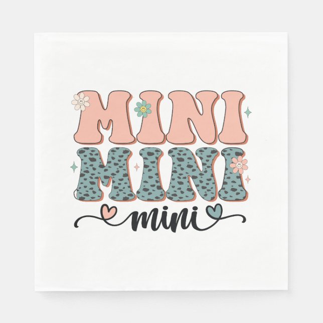 Guardanapo De Papel Presente de dia de as mães | Mini Floral (Frente)
