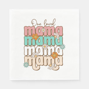 Guardanapo De Papel Presente de dia de as mães   Uma Mama Amada