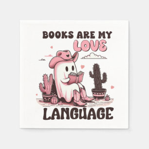 Guardanapo De Papel Presente de namorados Os Livros São A Minha Líng