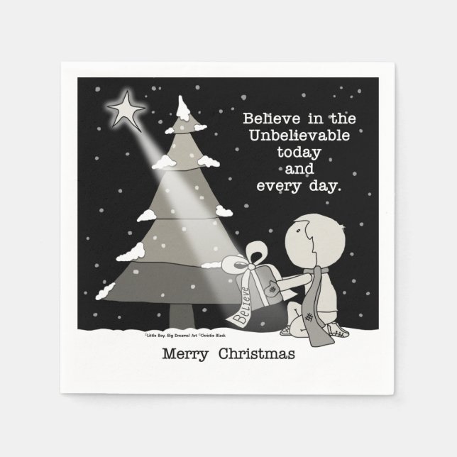 Guardanapo De Papel Presente Giver-Feliz Natal (Frente)