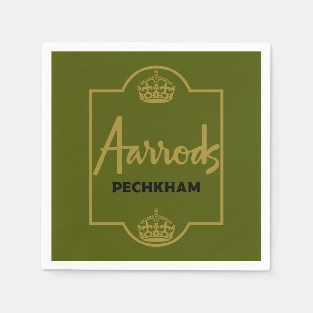 Guardanapo De Papel Presente Novelty Britânico Clássico (Frente)