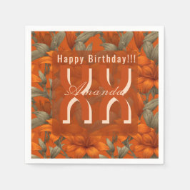 Guardanapo De Papel Presente Personalizado de Aniversário com Tema de 