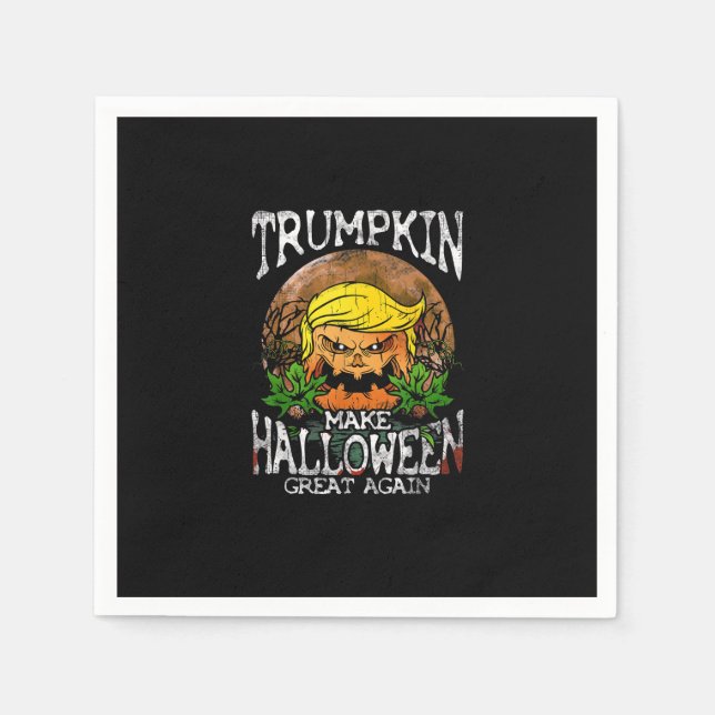 Guardanapo De Papel Presente Trumpkin Tornar Halloween Grande Novament (Frente)