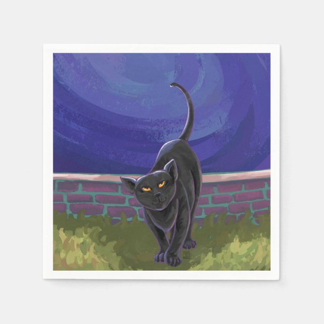 Guardanapo De Papel Presentes e Acessórios Black Cat (Frente)