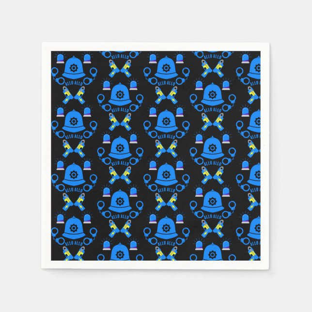 Guardanapo De Papel Presentes E Acessórios Da Polícia Britânica (Frente)