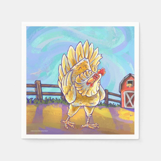 Guardanapo De Papel Presentes e acessórios de frango (Frente)