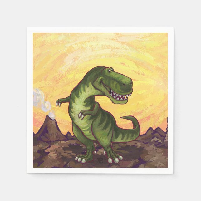 Guardanapo De Papel Presentes e acessórios do Tyrannosaurus (Frente)