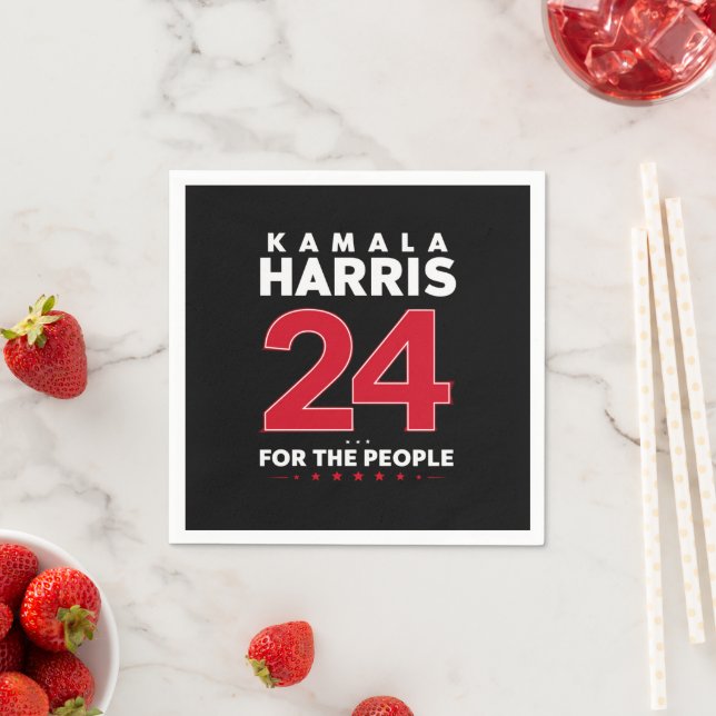 Guardanapo De Papel Presidente 47 Kamala Harris 2024 Apoio Madame (Insitu)