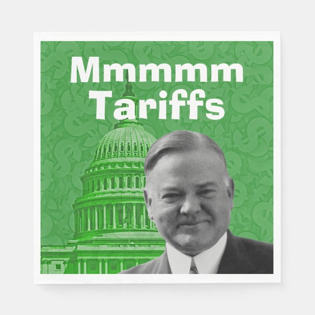 Guardanapo De Papel Presidente Herbert Hoover TariFF (Frente)