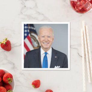 Guardanapo De Papel Presidente Joe Biden White House Retrato