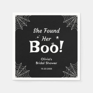 Guardanapo De Papel Preta Ela Encontrou Seu Boo Chuveiro de Noiva de H