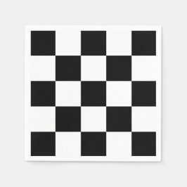 Guardanapo De Papel Preto e branco