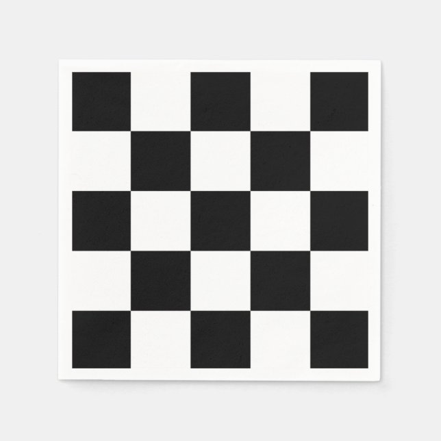 Guardanapo De Papel Preto e branco (Frente)