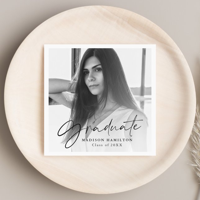 Guardanapo De Papel Preto | Graduação de Foto por Script Na moda (Criador carregado)