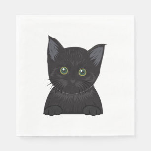 Guardanapo De Papel Preto para gatos