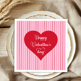 Guardanapo De Papel Pretty Pink Hearts Valentine Decor Napkins
