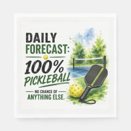 Guardanapo De Papel Previsão da vida diária de Pickleball