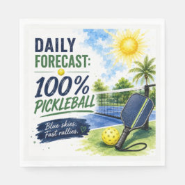 Guardanapo De Papel Previsão diária da vida de Pickleball