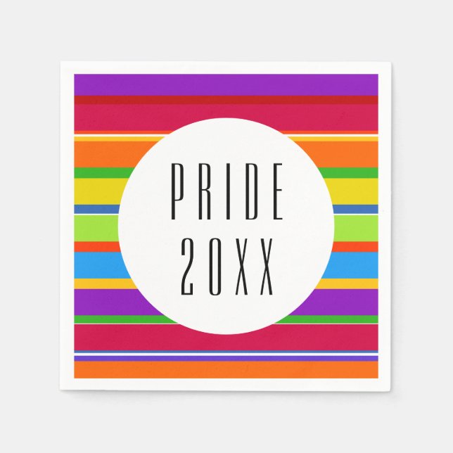 Guardanapo De Papel PRIDE Rainbow LGBTQ (Frente)