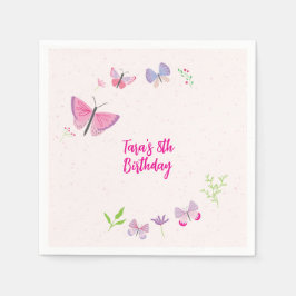 Guardanapo De Papel Primavera Borboleta Birthday Napkins