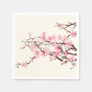 Guardanapo De Papel Primavera Cherry Blossoms Casamento Cocktail Napki