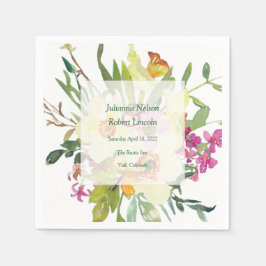 Guardanapo De Papel Primavera daffodil buquê casamento