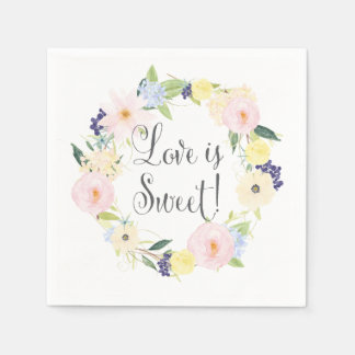 Guardanapo De Papel Primavera Floral Wreath Wedkins Suite Napkins
