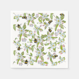 Guardanapo De Papel Primavera jardins e mamangabas