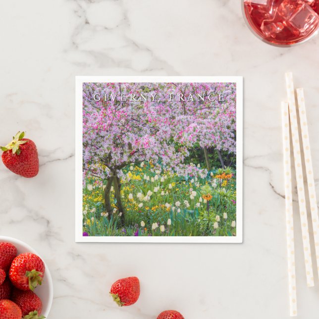 Guardanapo De Papel Primavera no Jardim de Claude Monet (Insitu)
