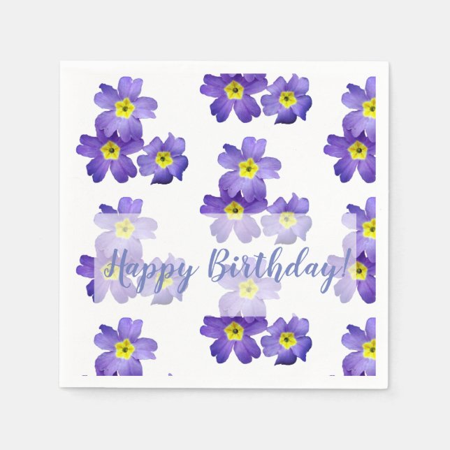 Guardanapo De Papel Primavera Sprung Birthday Napkins (Frente)