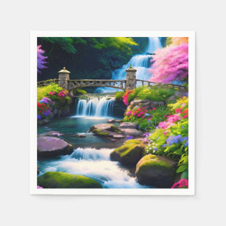 Guardanapo De Papel Primavera Waterfall 1