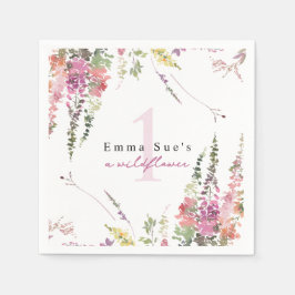 Guardanapo De Papel Primavera Wildflower Floral Birthday Napkins