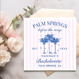 Guardanapo De Papel Primaveras De Palma Antes Da Solha Azul Dos Anéis