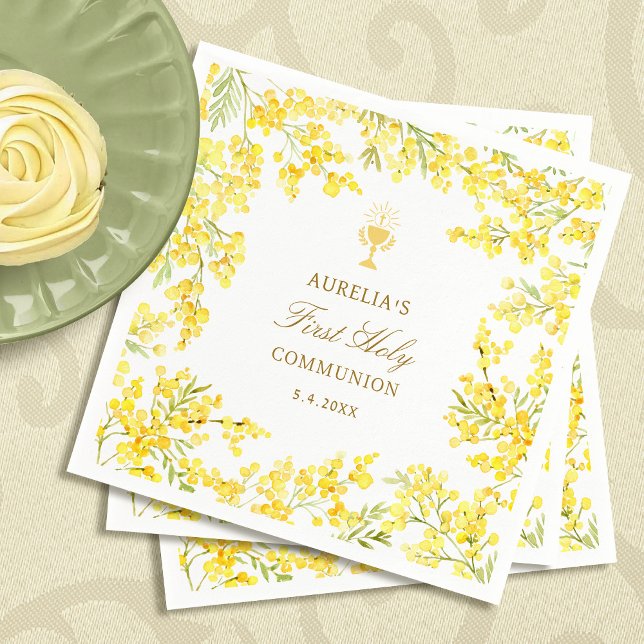 Guardanapo De Papel Primeira Comunhão Mimosa (Criador carregado)