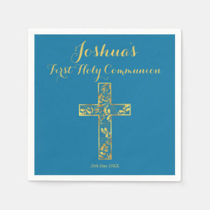 Guardanapo De Papel Primeira Comunhão Santo Menino azul