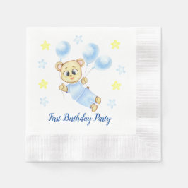 Guardanapo De Papel Primeira Festa de Menino de Aniversário