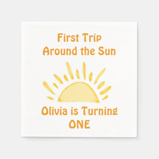 Guardanapo De Papel primeira viagem à volta da Festa de aniversário do