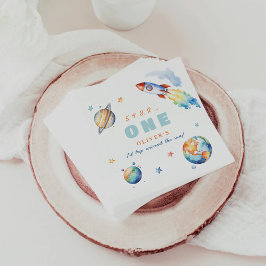 Guardanapo De Papel Primeira viagem à volta da Festa de aniversário do